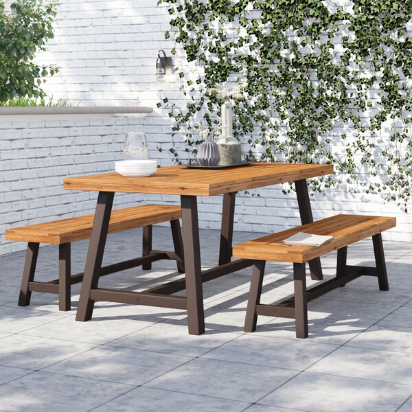 Outdoor Dining Set With Bench | Wayfair